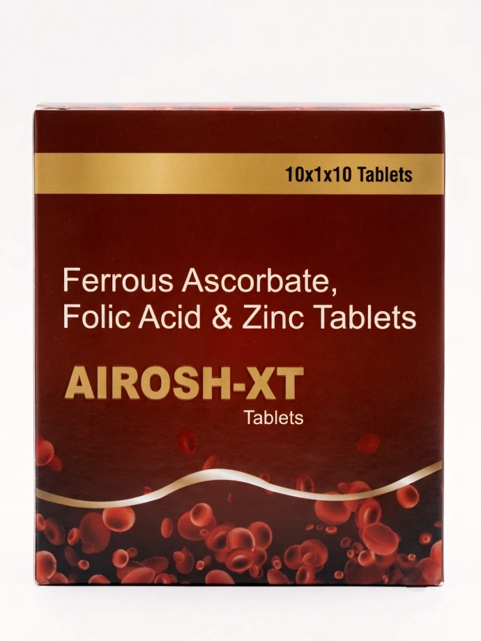 AIROSH-XT Tablets – Iron, Folic Acid &amp; Zinc Tablets